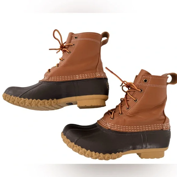 L.L. Bean Bean Boots, size 8W, tan/brown - Picture 2 of 5